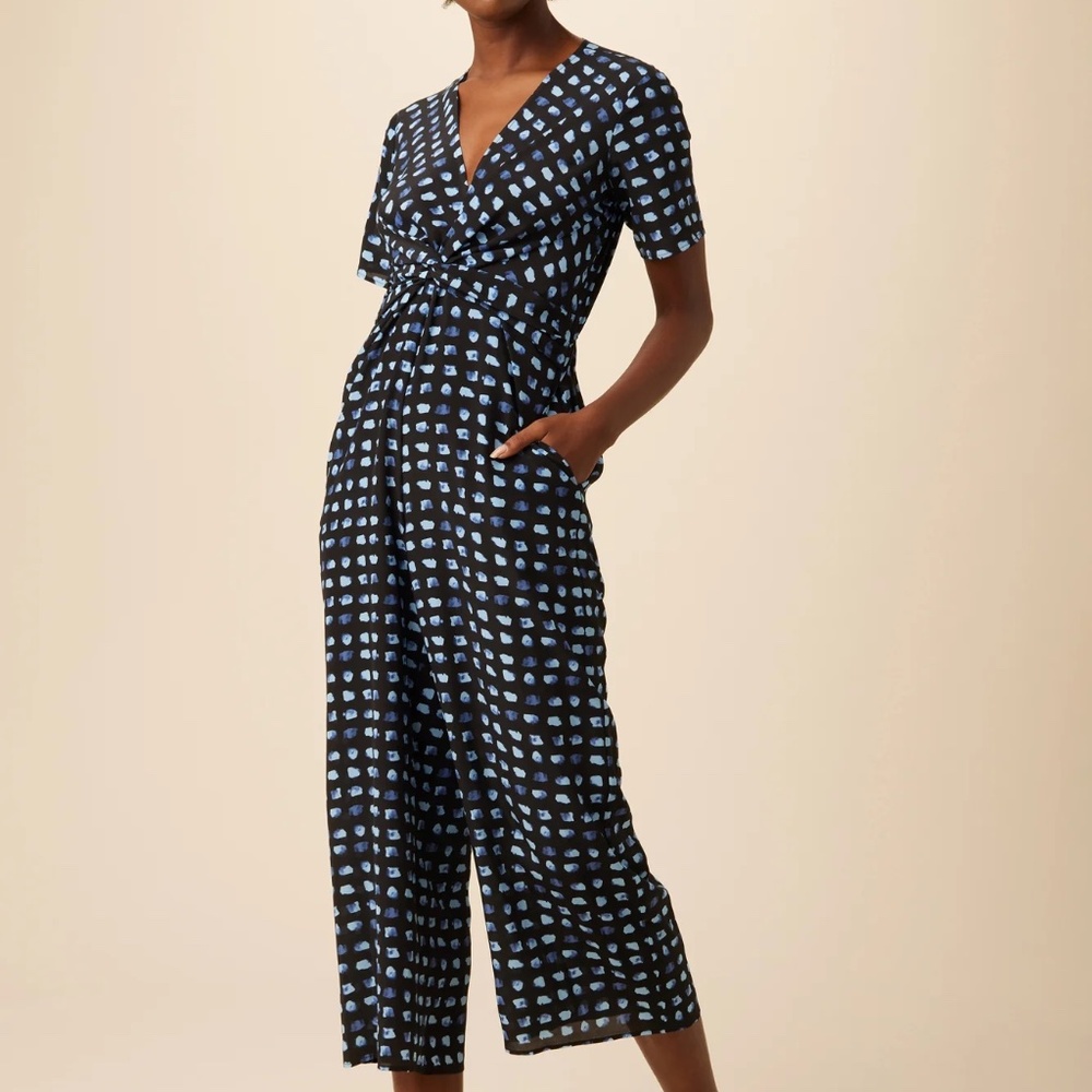 AMOUR VERT SILK JUMPSUIT (S)